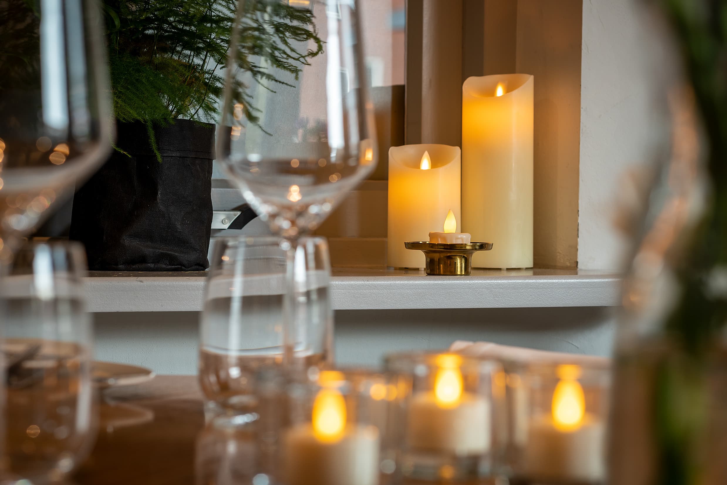 LED wax kaarsen set 2 maten warm wit oplaadbaar DORSETTO – afbeelding 3