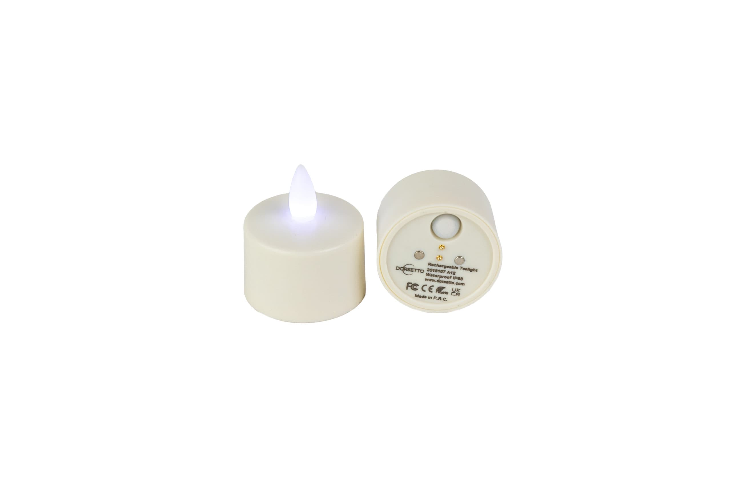 LED theelichtje oplaadbaar WIT waterdicht IP68 – afbeelding 1