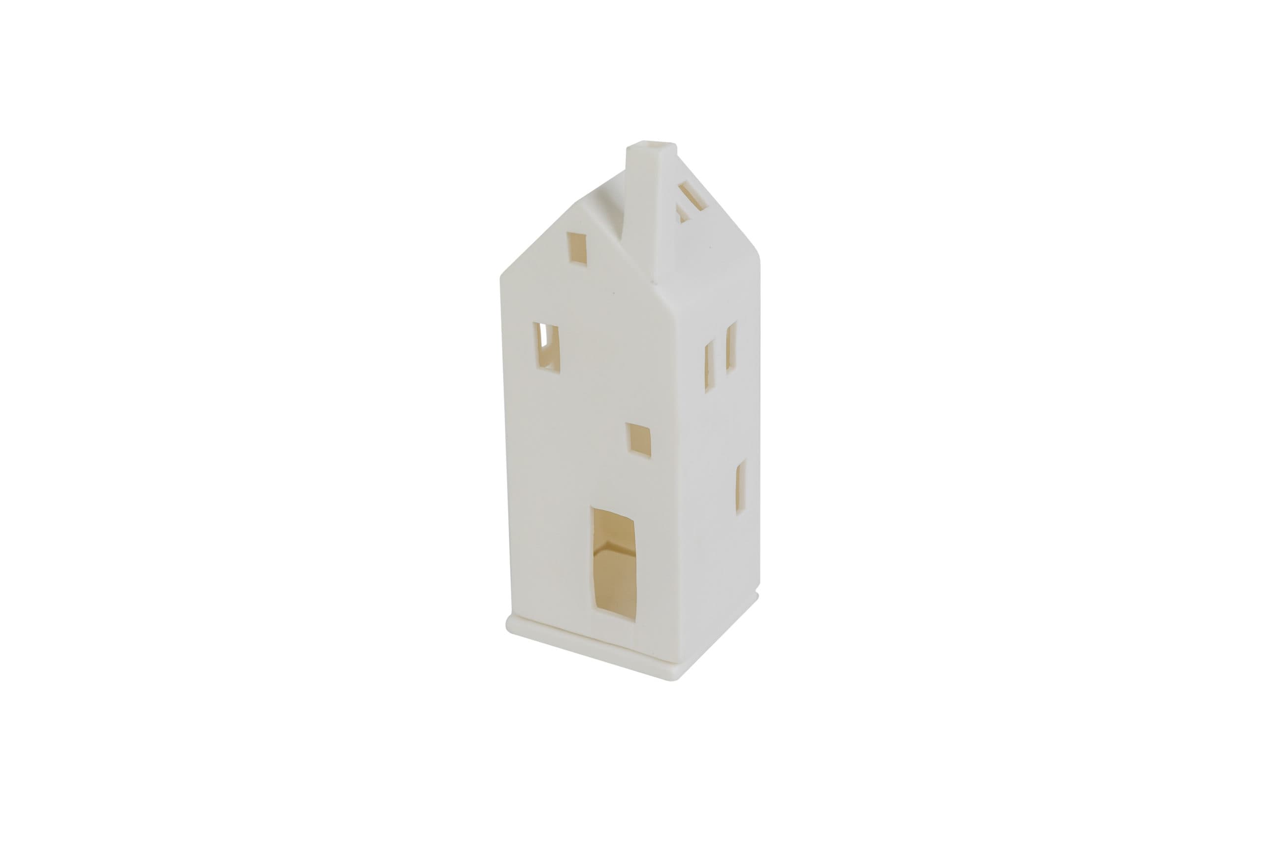 Keramiek theelicht/waxine huis DORSETTO