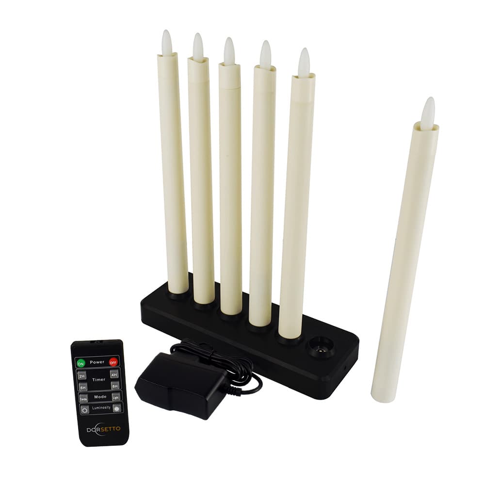 LED dinerkaars 270mm oplaadbaar 130 uur warm wit 6 stuks met afstandsbediening – afbeelding 14