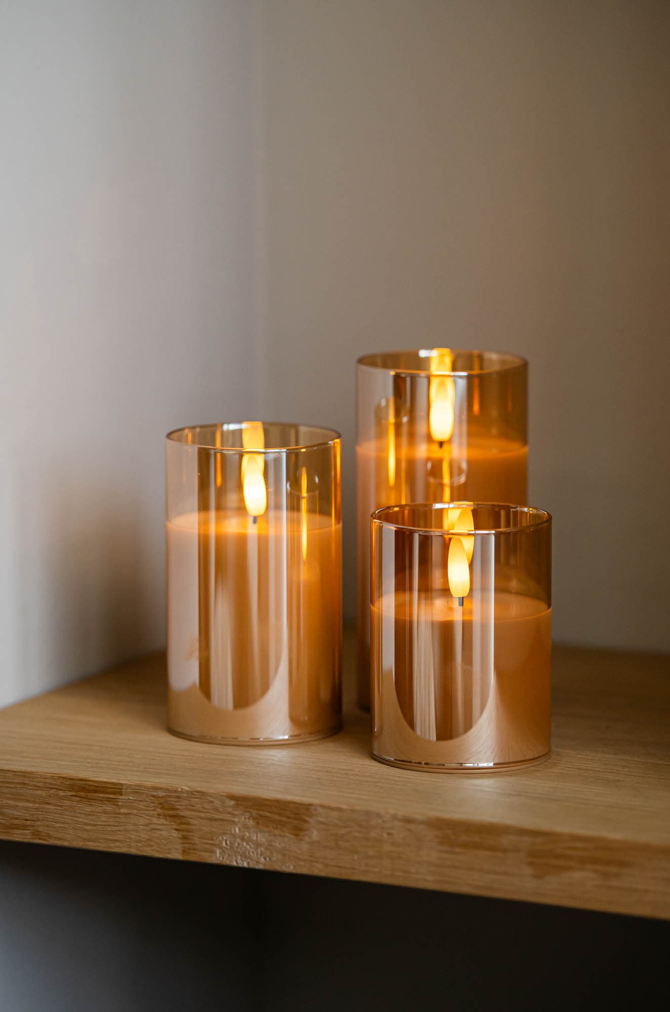 DORSETTO oplaadbare led kaarsen set - brandtijd 105 uur - 3 stuks- met afstandsbediening – afbeelding 5