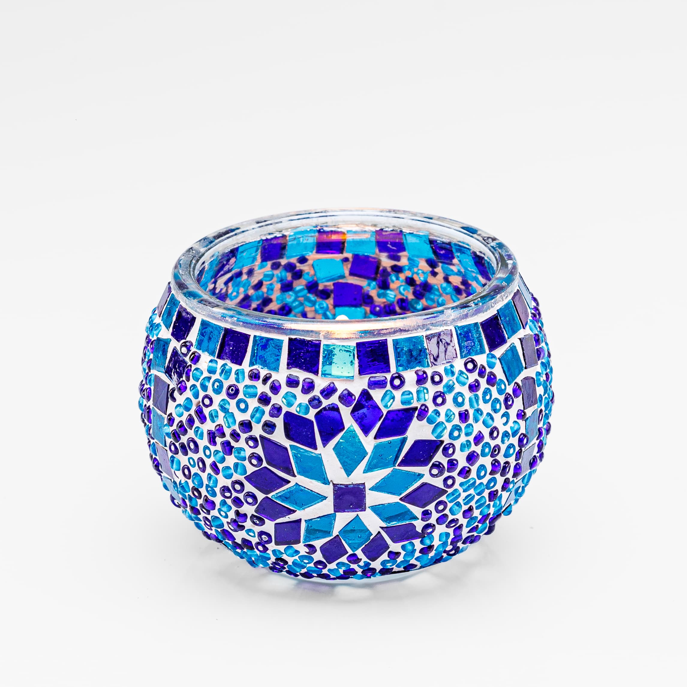 Theelichthouder 9 CM Dorsetto blue
