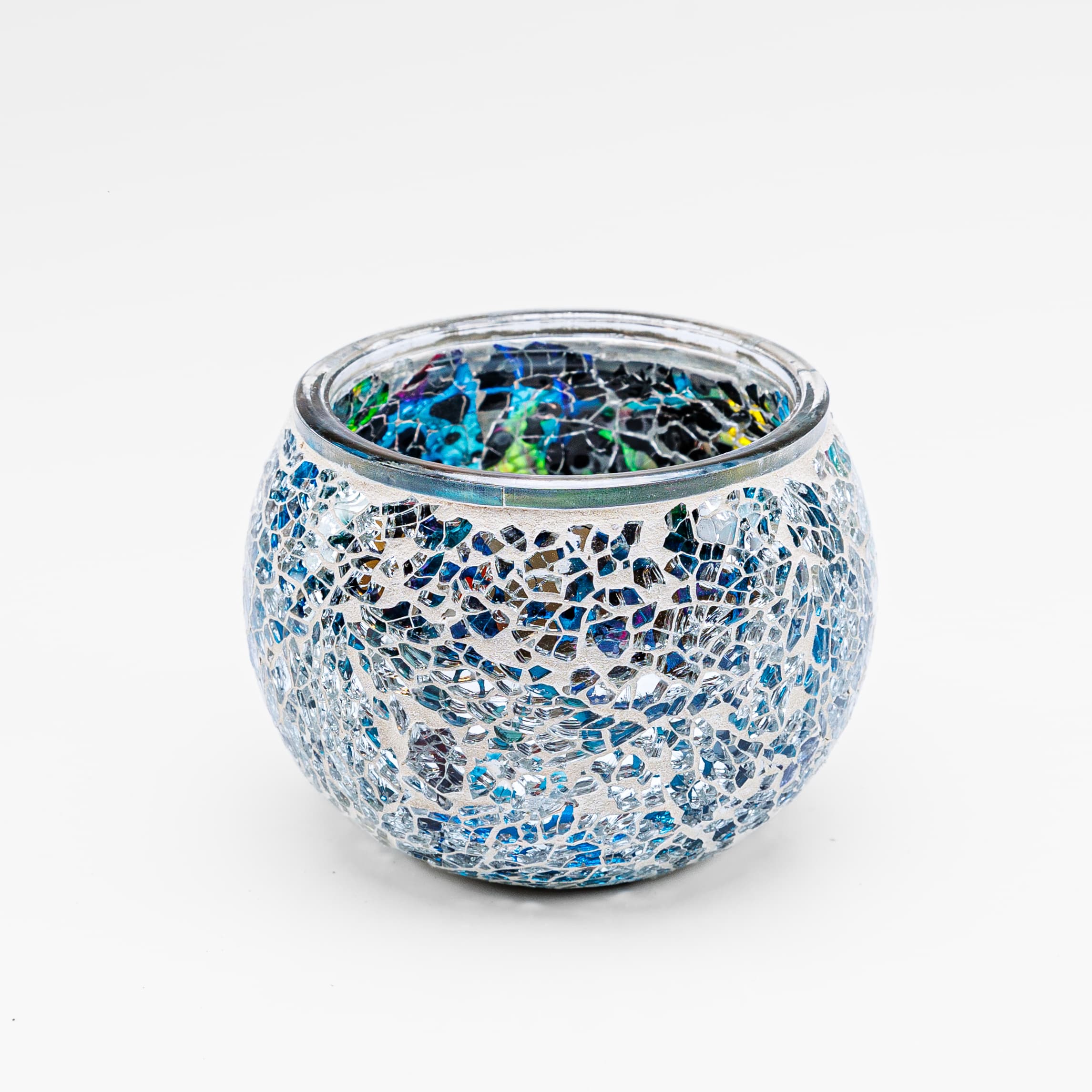 Waxinelichthouder 9 CM Dorsetto mozaïek multicolor